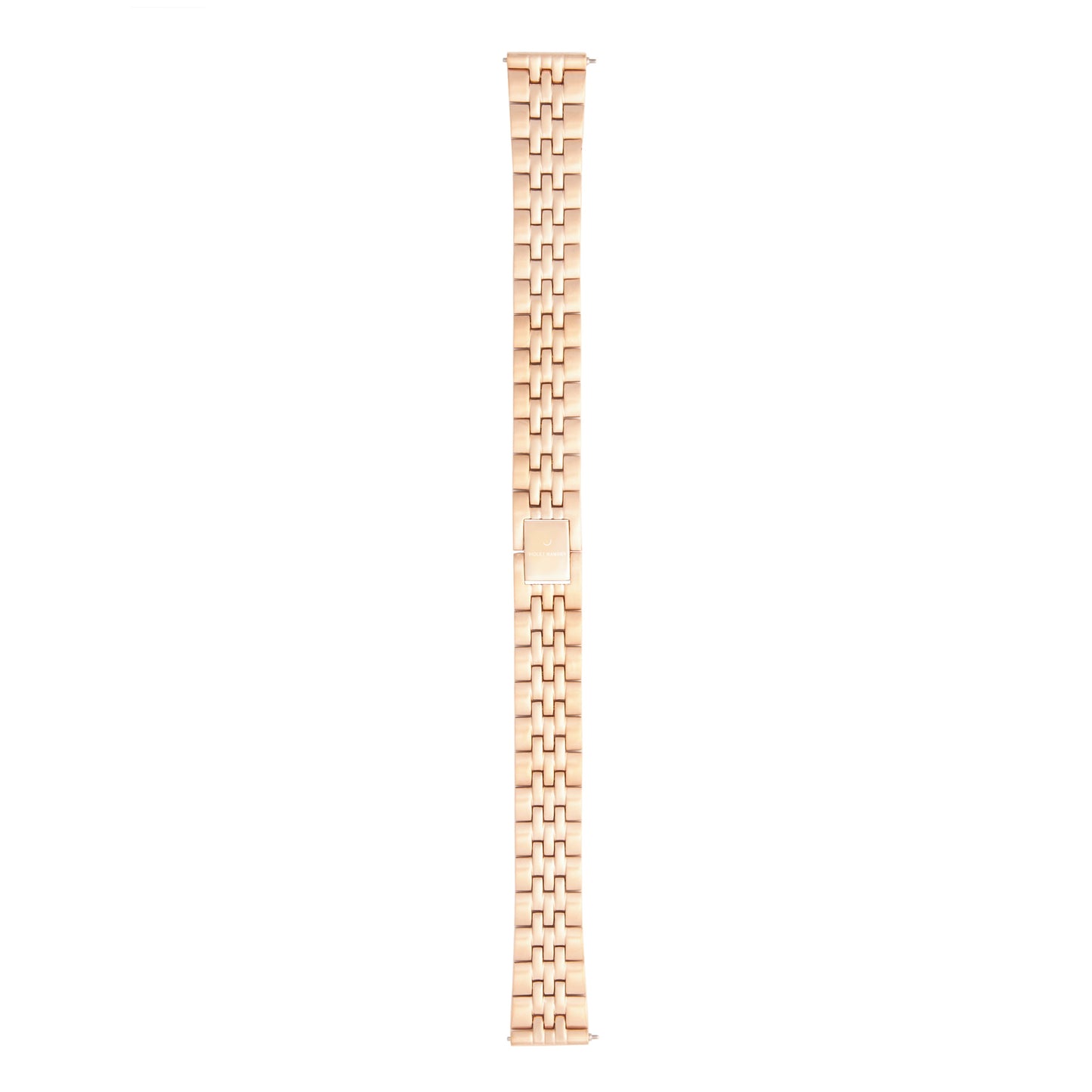 Sunrise rose gold colored steel watch strap 14 mm