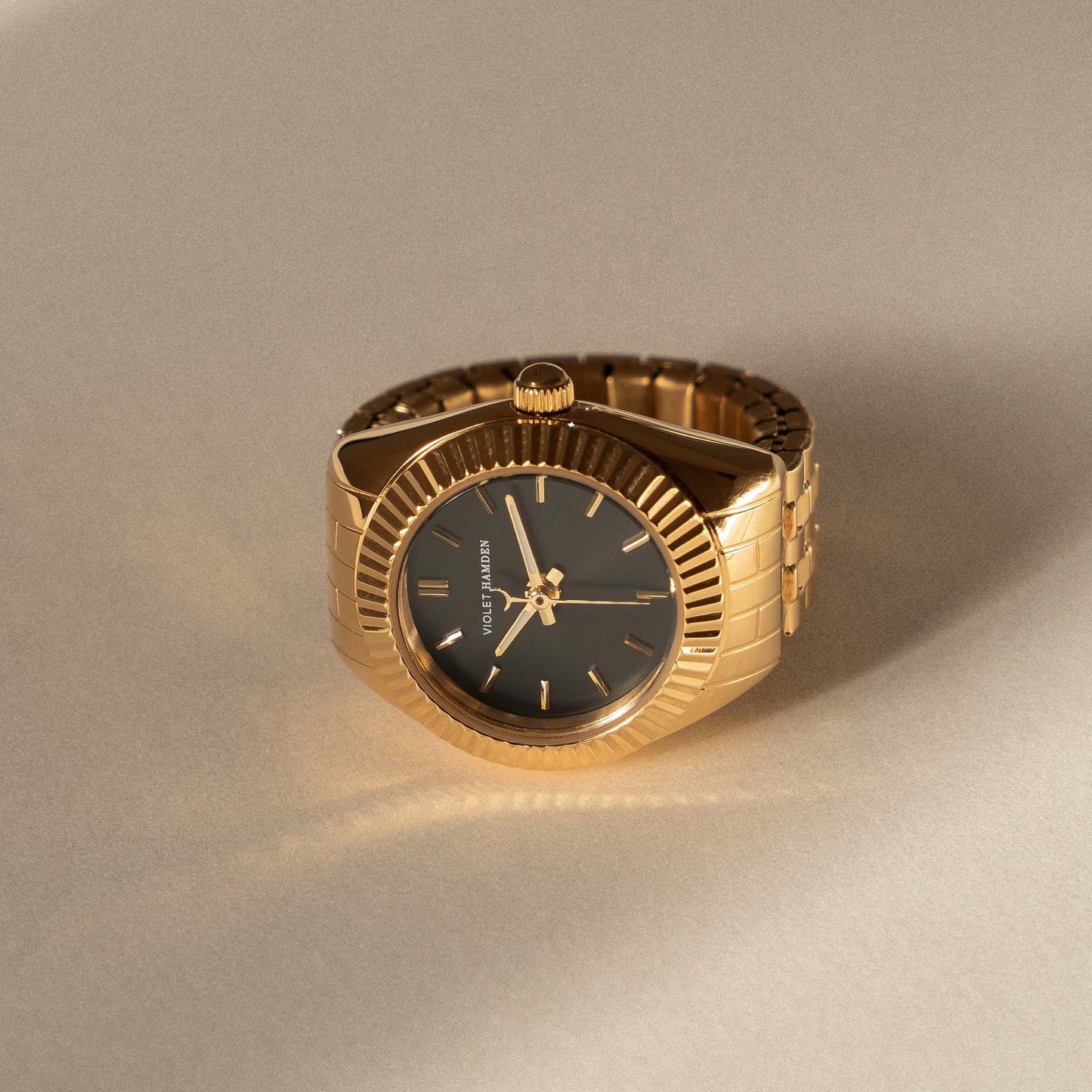 Sunrise goudkleurige watch ring