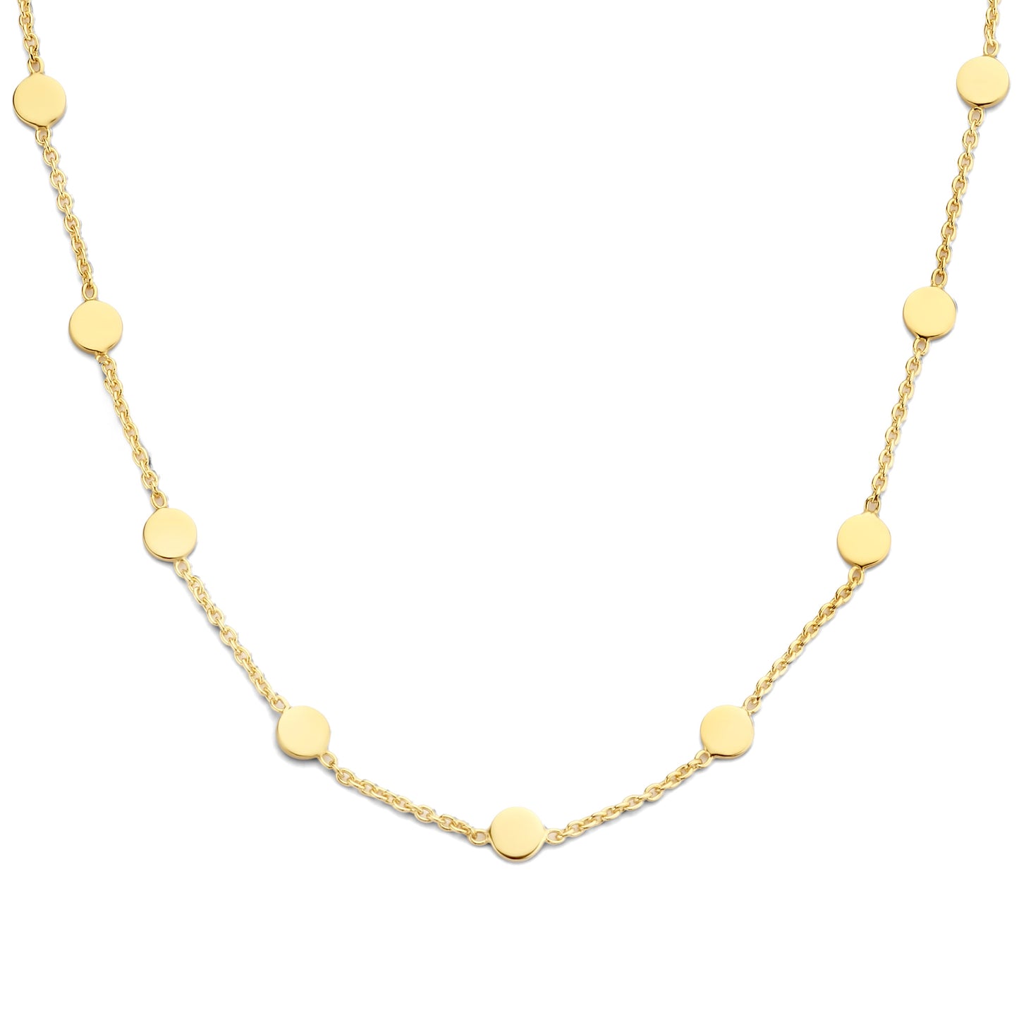 Luna 925 sterling silver gold plated choker with coins