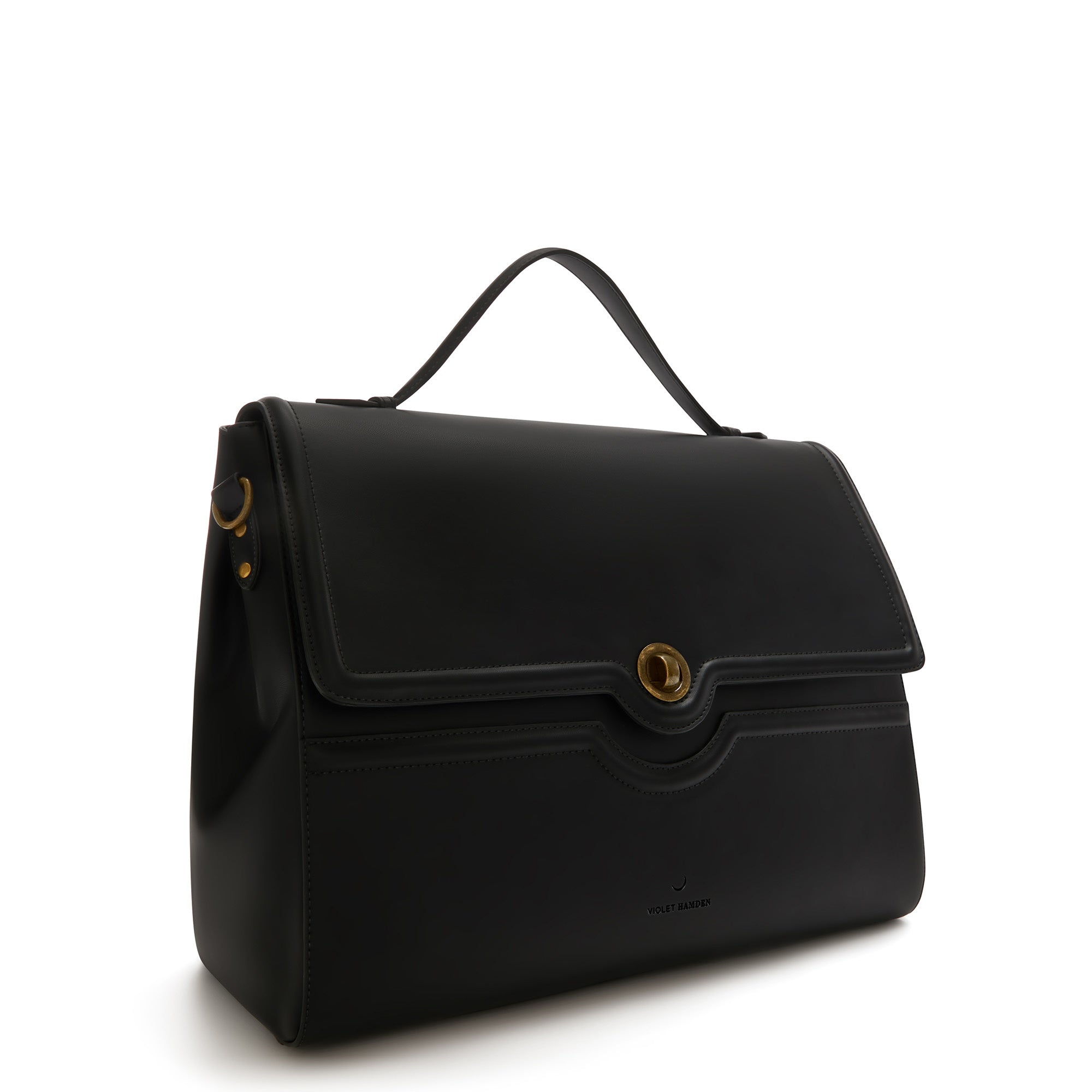 Essential Bag sac a main noir avec compartiment pour ordinateur portab Violet Hamden
