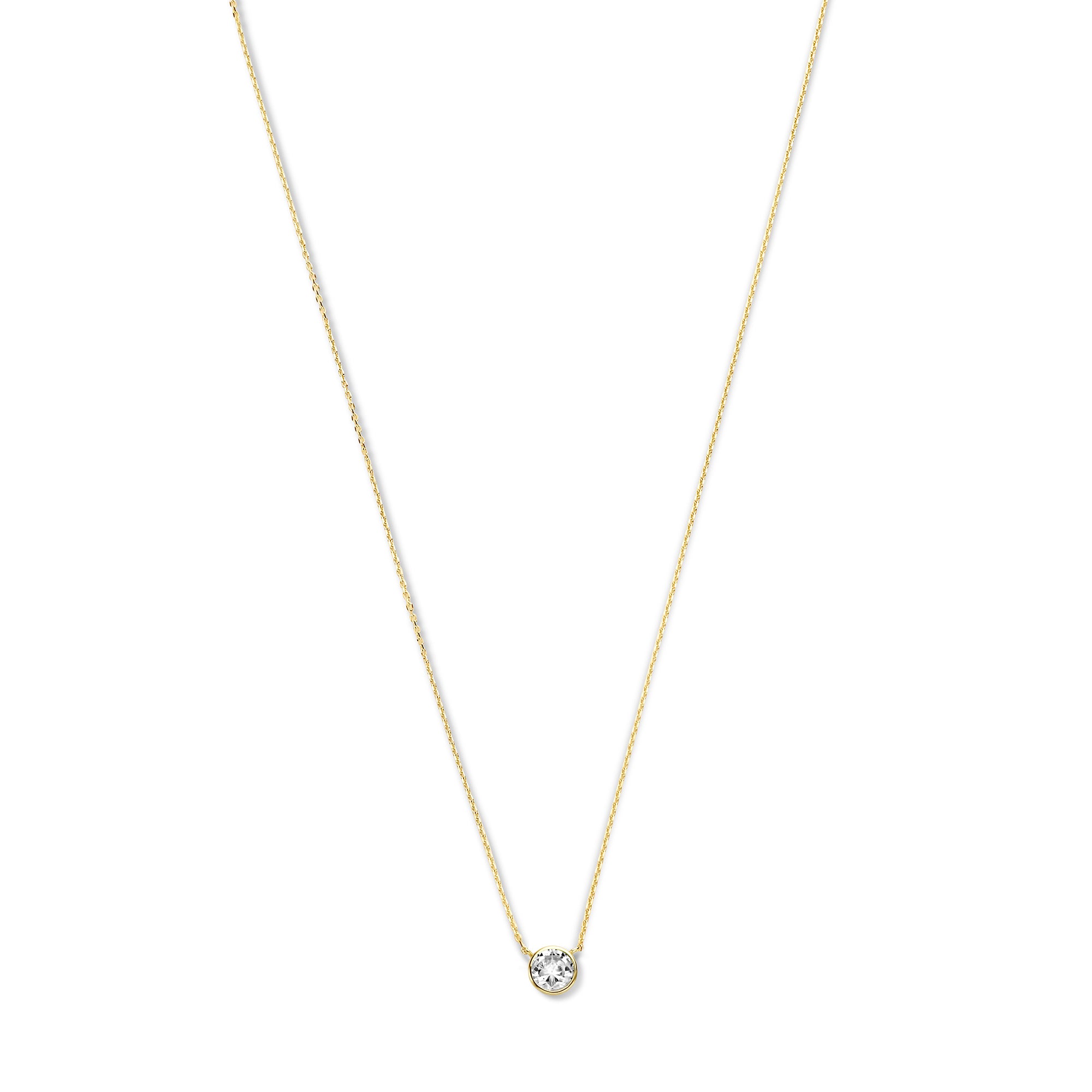 Venus collana in argento sterling 925 placcata oro con birthstone