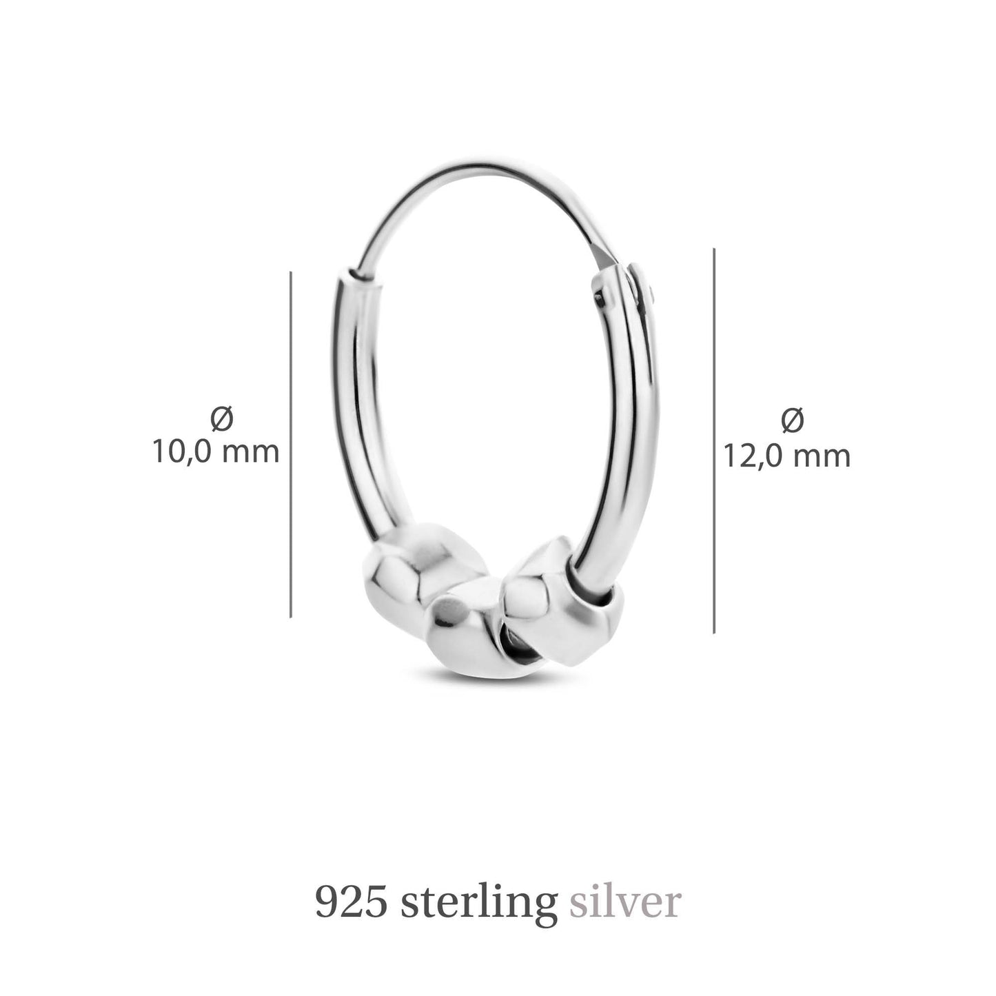 Sisterhood Feminine 925 sterling silver hoop earrings